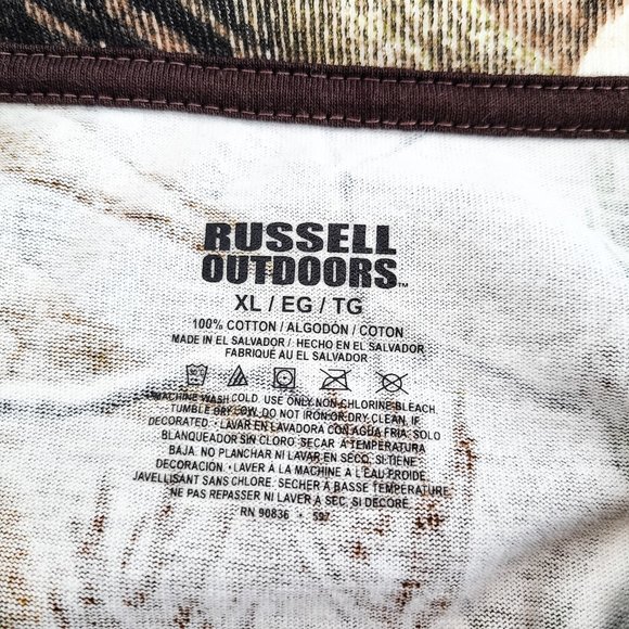 Russell Outdoors Fall Nationals Dirt Car Racing Como All Over Print T-Shirt XL - Picture 4 of 8